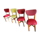 Set 4 chairs vintage bistro year 50/60
