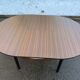 1960s round extendable Scandinavian dining table