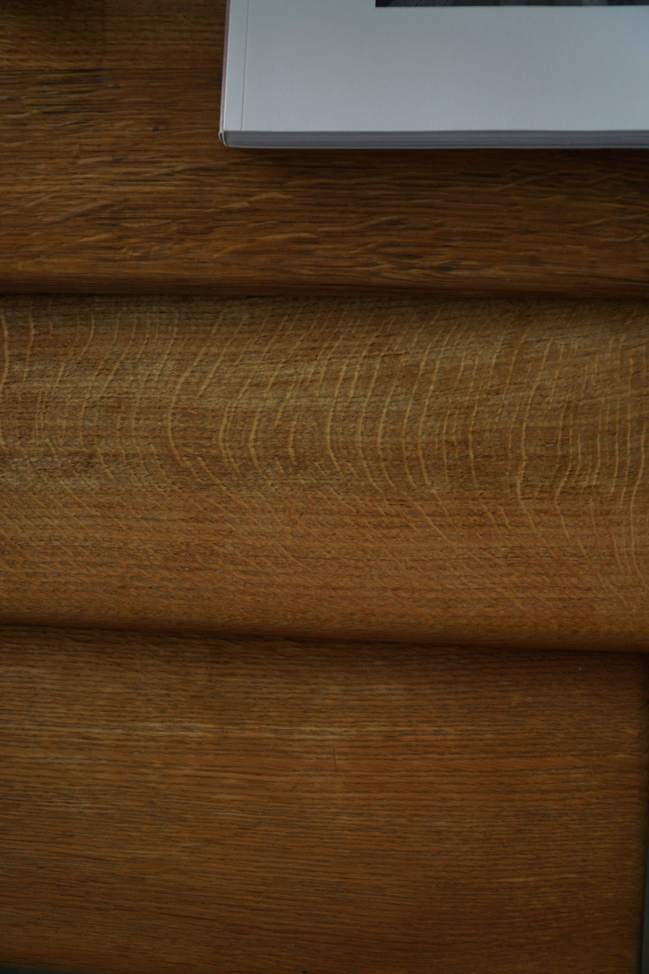 Nesting tables in oak, made by a Danish cabinetmaker, mid-century modern, 1960s.