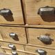 Vintage Industrial Workshop 78 Drawer 2x2 Workshop Craft Cabinet with Shell Handles
