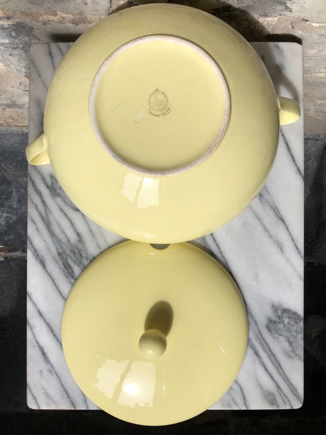 Pastel yellow soup tureen (Royal Sphinx Maestricht)
