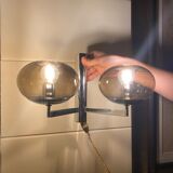 Smoked glass sconce from Sciolari