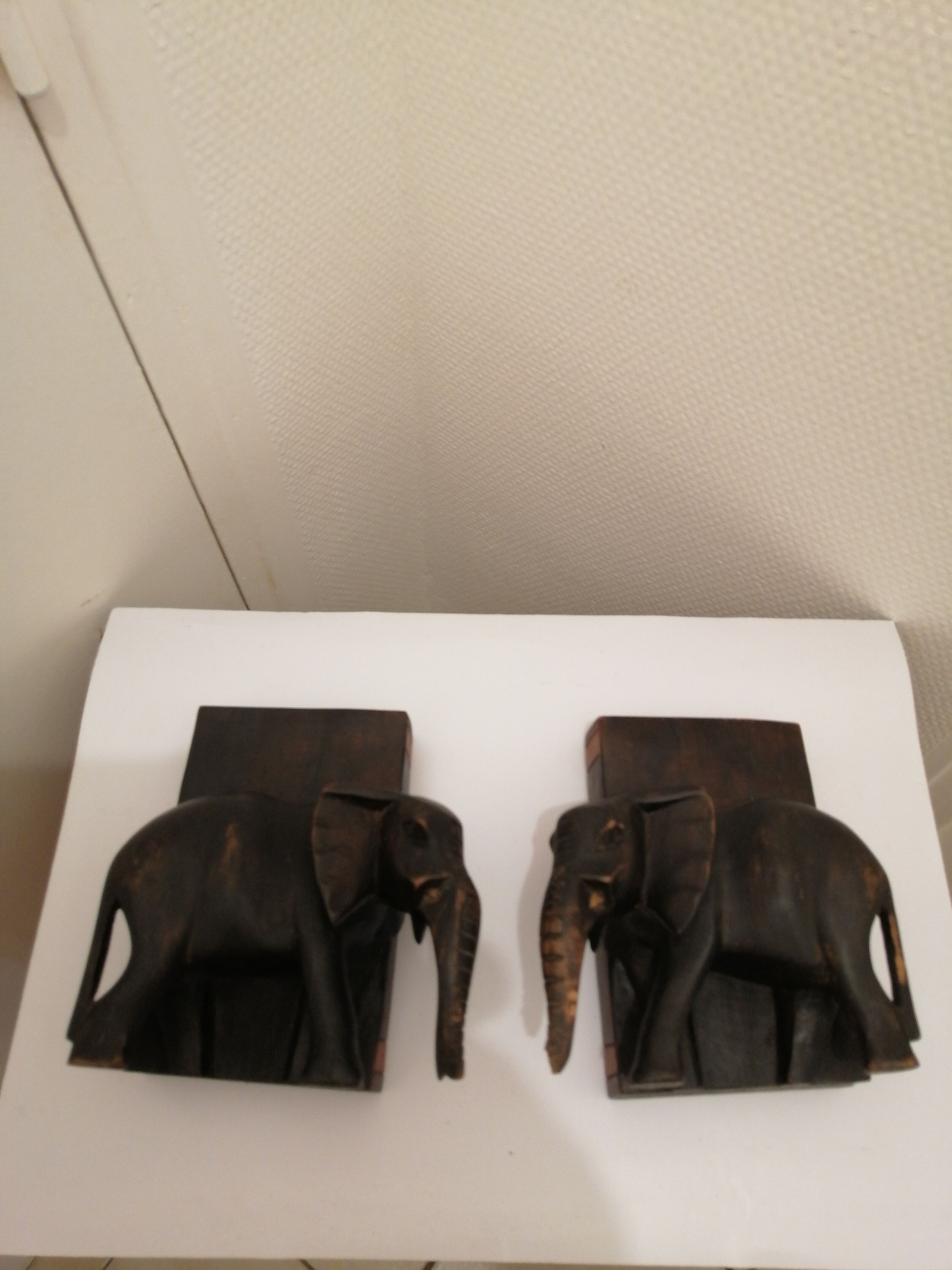 Greenhouse books wooden elephants