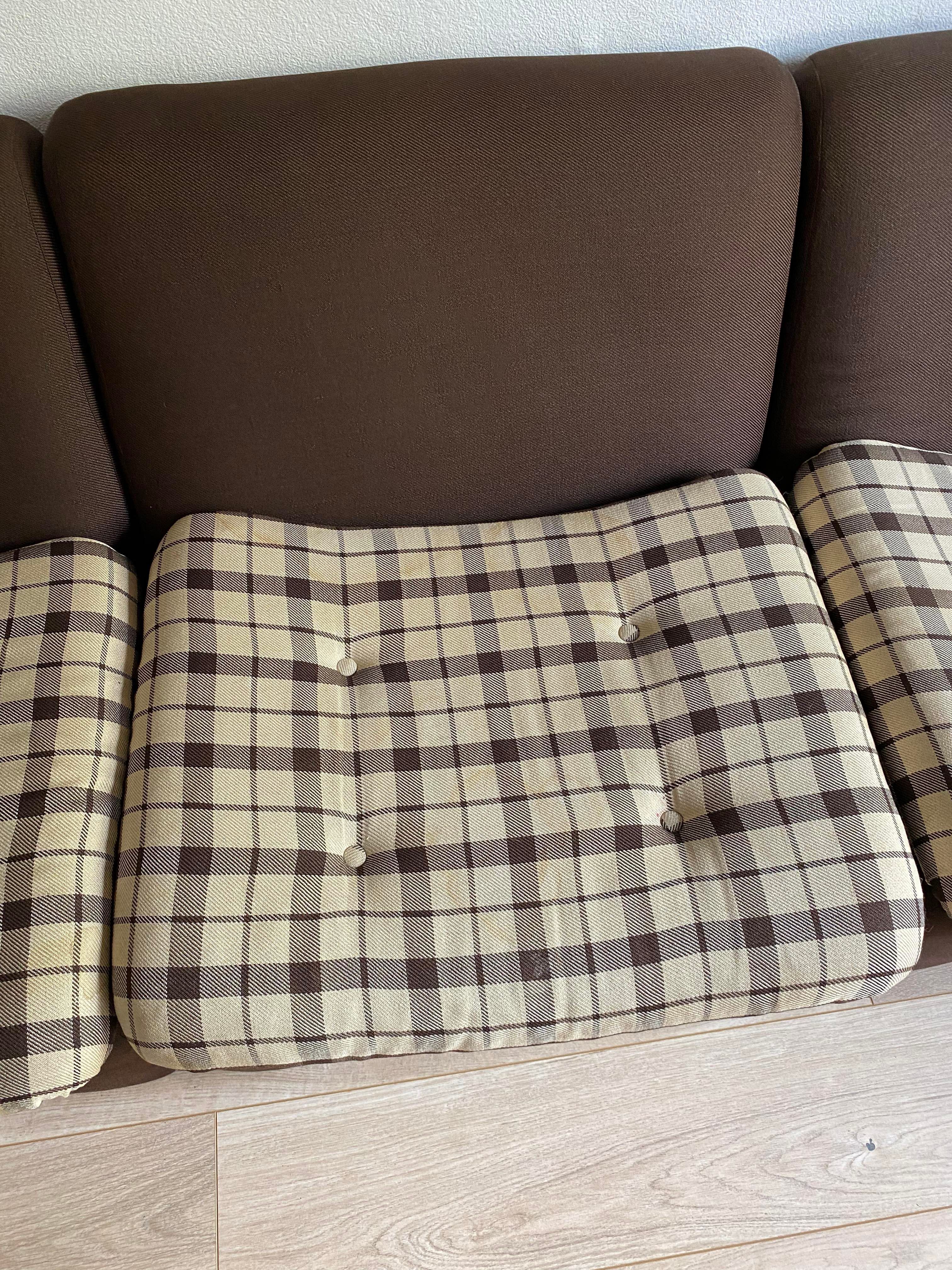 6 armchairs fabric in rigid polystyrene year 50/60