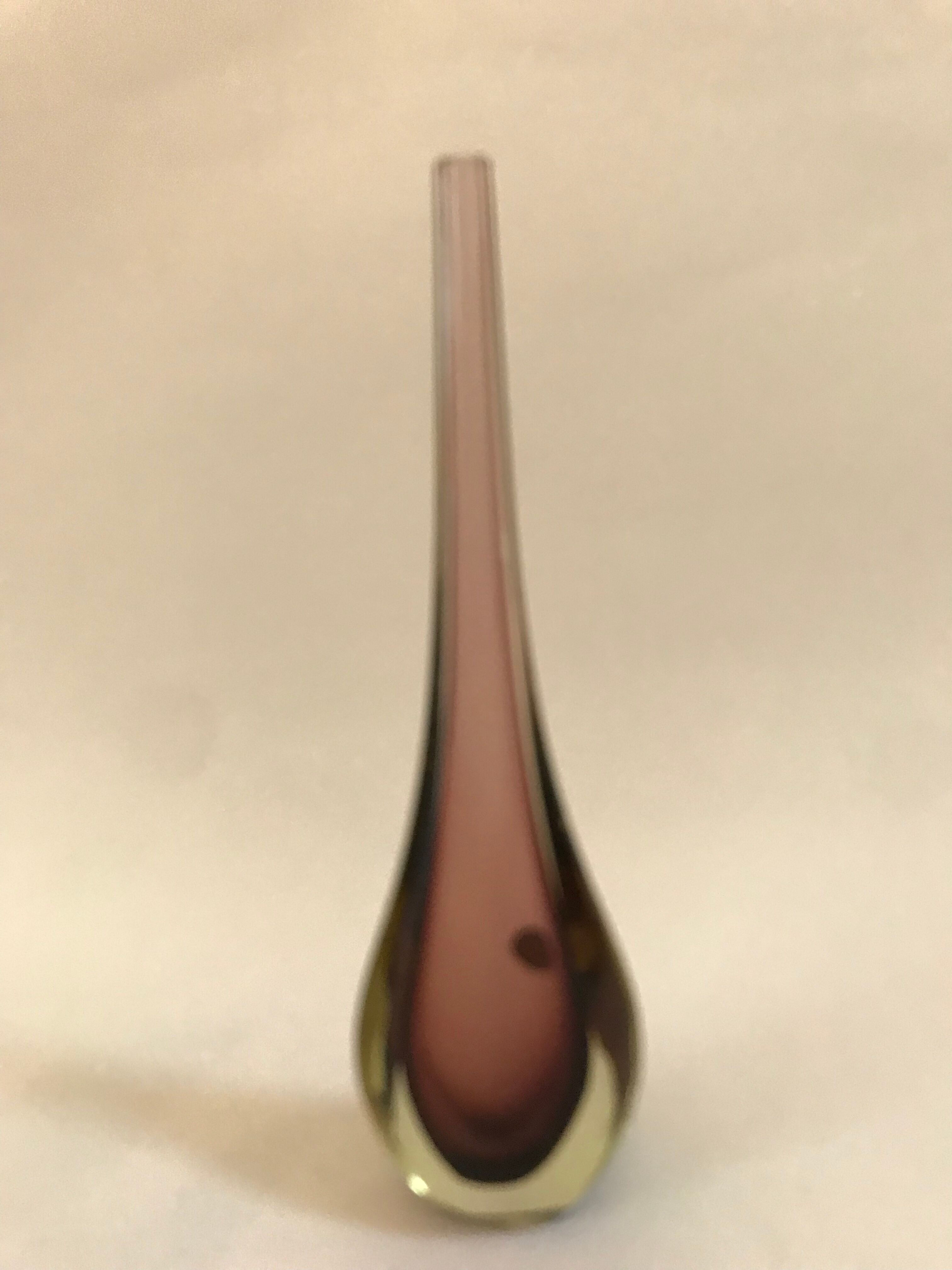 Sommerso vase of Murano