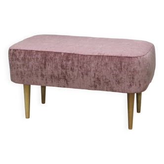 Banquette rose en velours