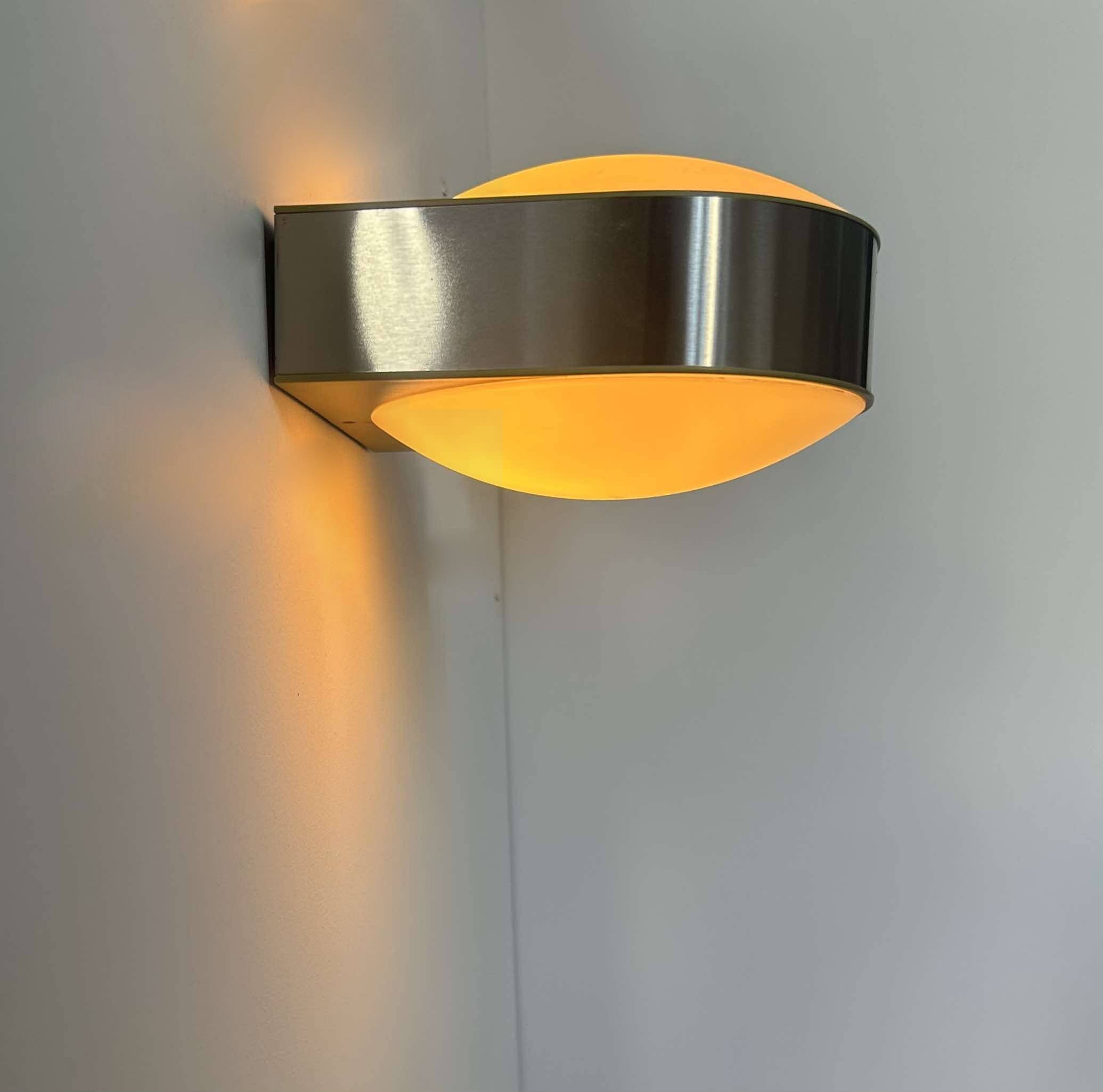 Pair of vintage modernist wall lights, Perspex, Holland 1980