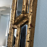 LaBarge Italian faux bamboo Hollywood Regency mirror 1980s