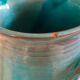 Blue ceramic pitcher