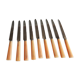 9 Old Stainless Steel And Bakelite Table Knives