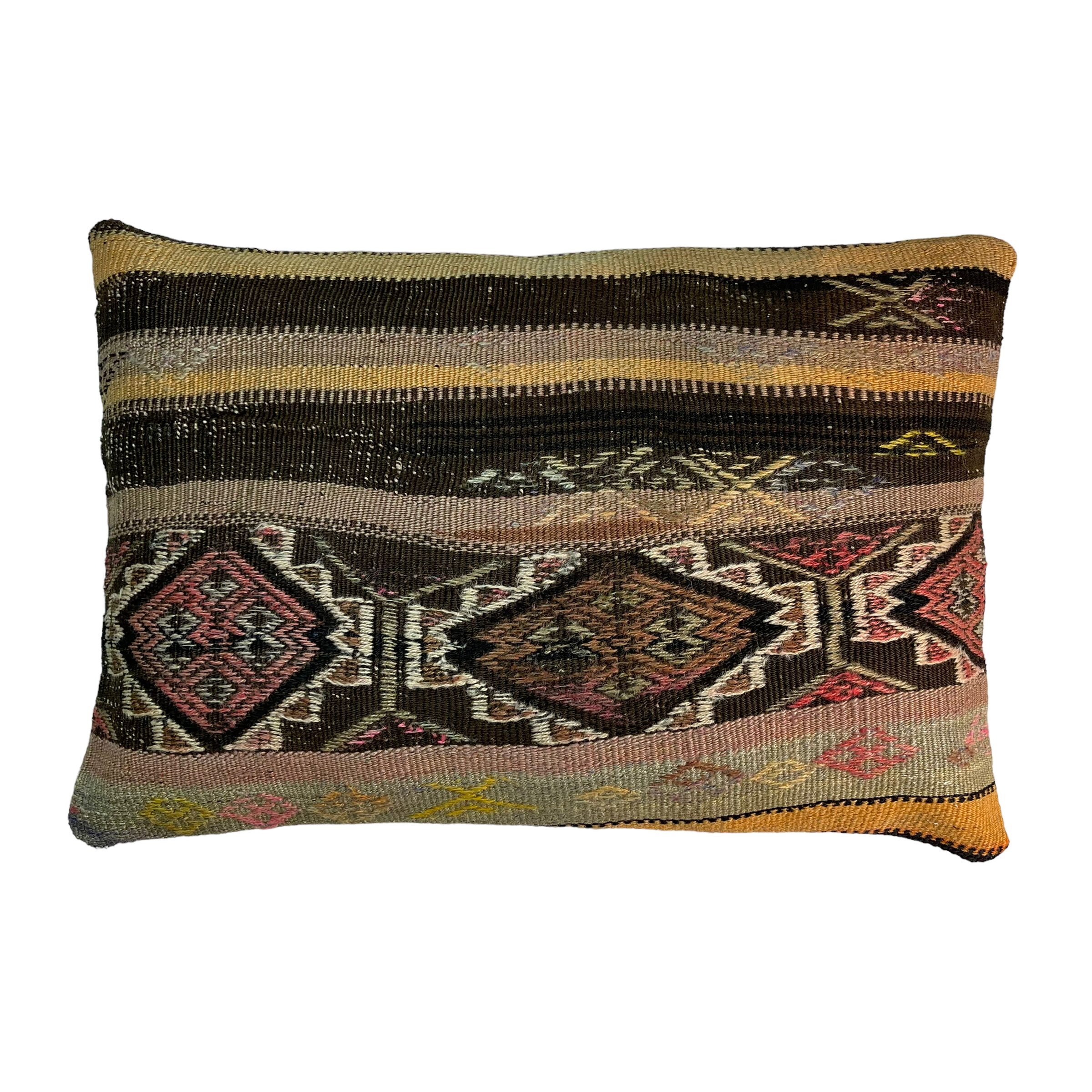 Vintage turkish handmade kilim cushion cover