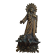 Antique bronze holy water font