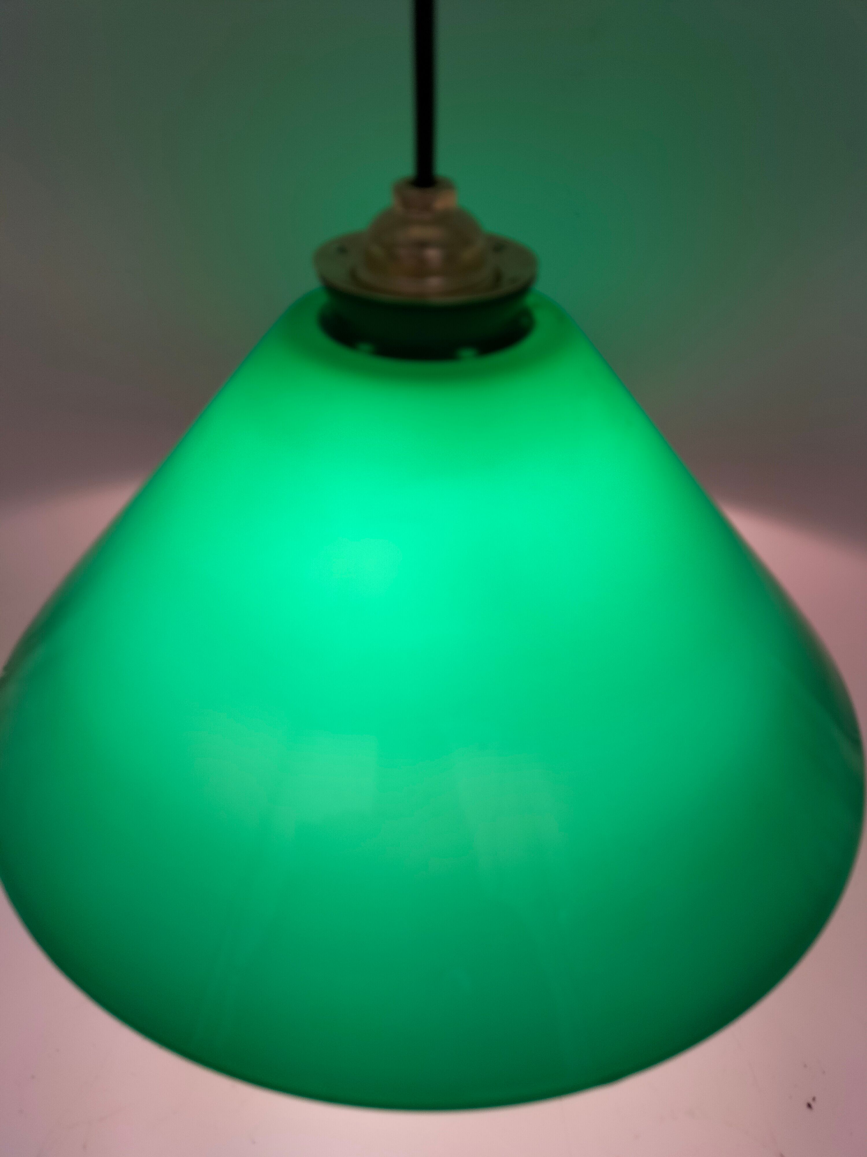 Green opaline pair