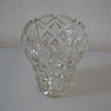 Vase vintage crystal mold czechoslovakia years 50