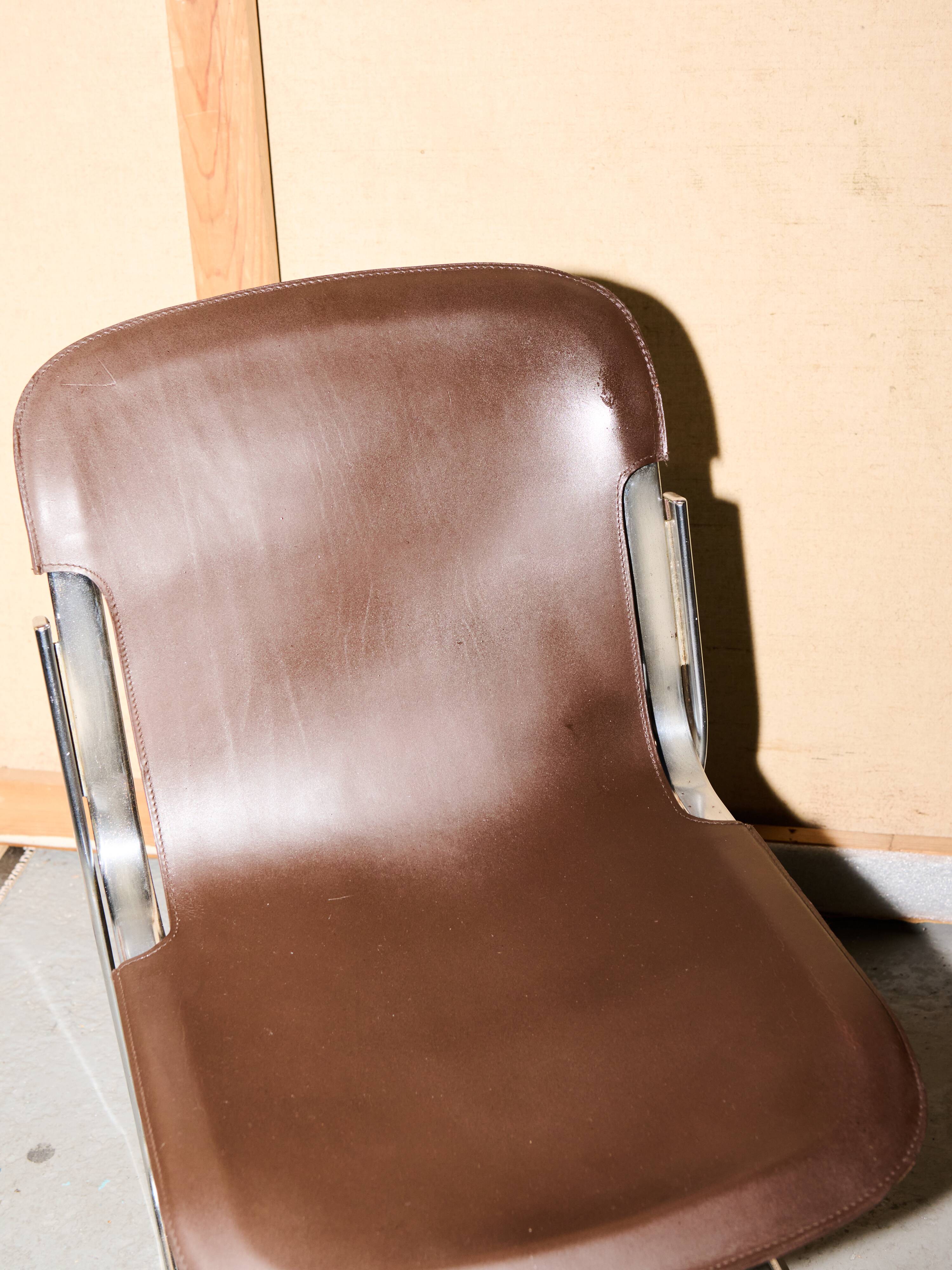 Set of four Willy Rizzo chairs