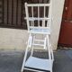 Baby chair high chair made of vintage wood