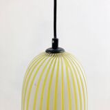 Mid-Century Modern Yellow Glass Pendant Lamp, Italy, 1960s
