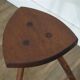 Pair of organic mahogany stools