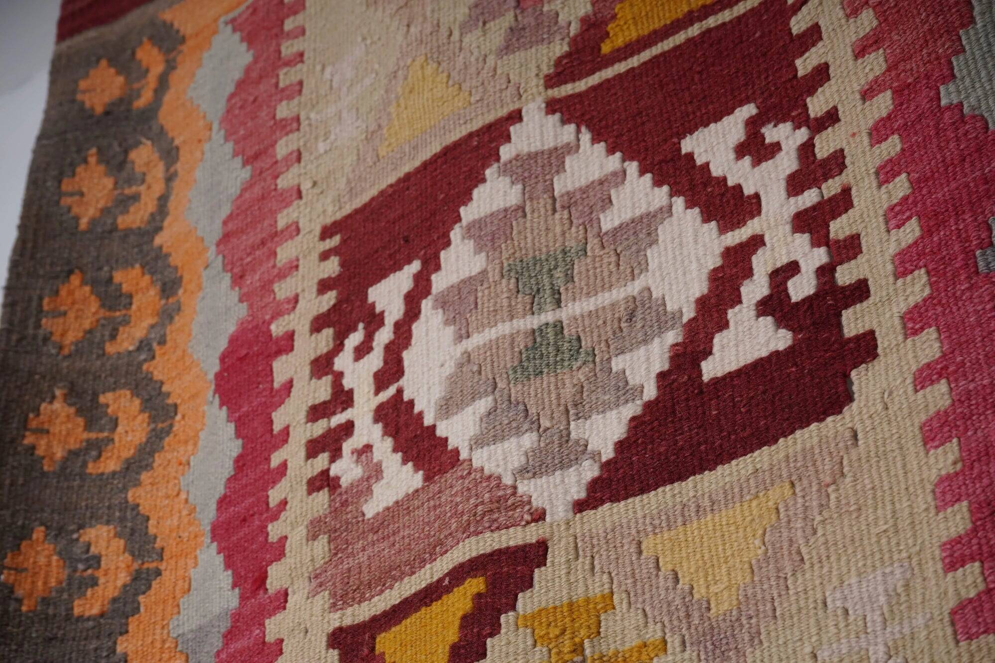 Vintage Turkish hallway rug 87x510 cm