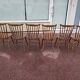 Set of 6 baumann tacoma bistro chairs - wood - vintage
