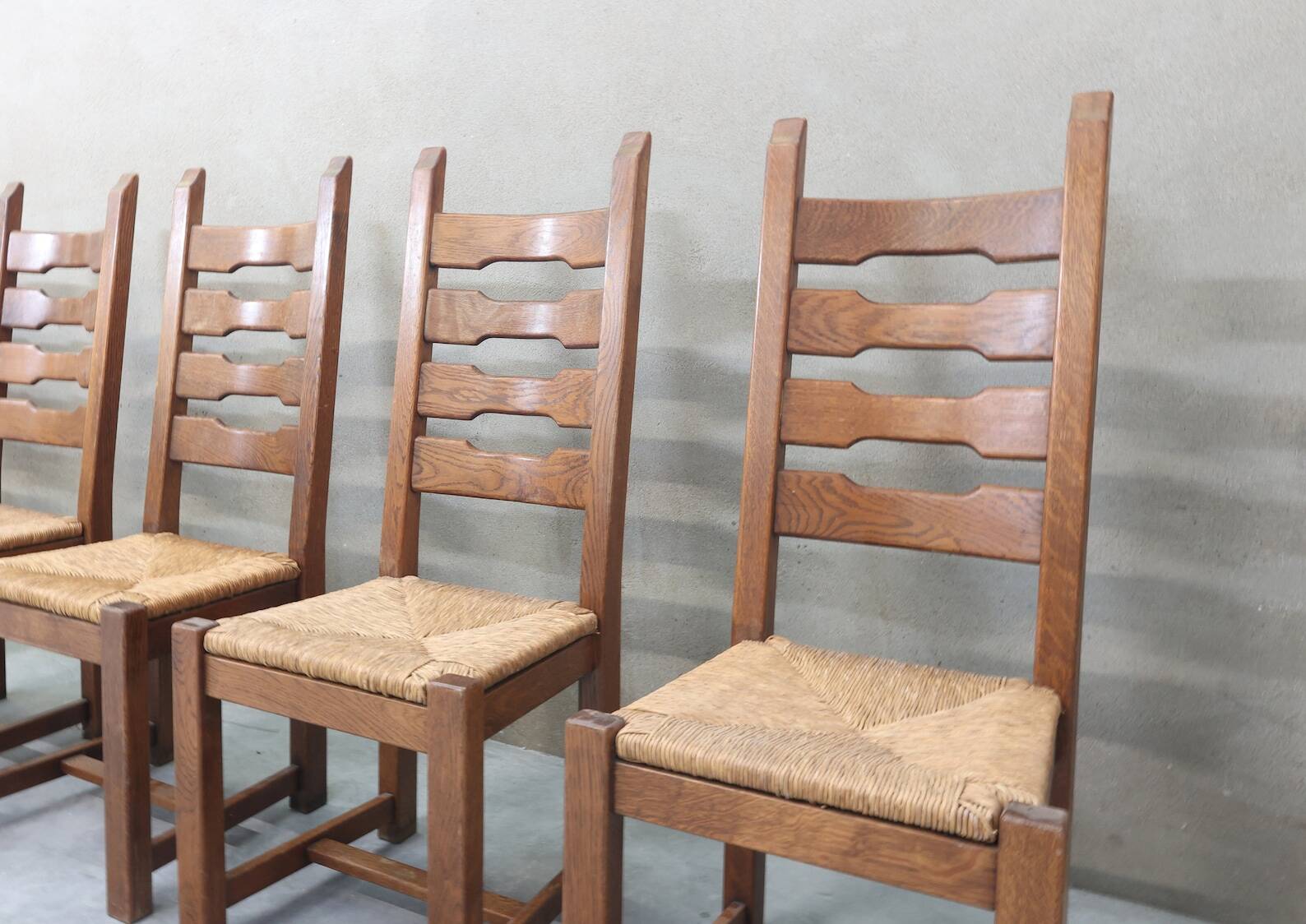 Lot de 6 chaises vintage Razor Blade