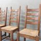 Lot de 6 chaises vintage Razor Blade