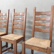 Lot de 6 chaises vintage Razor Blade