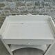 Bathroom furniture in white patina wood