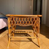 Small coffee table in rattan