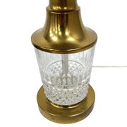 AKA Leuchten – Crystal and Brass Table Lamp, Germany, 1970s, Mid-Century Mo