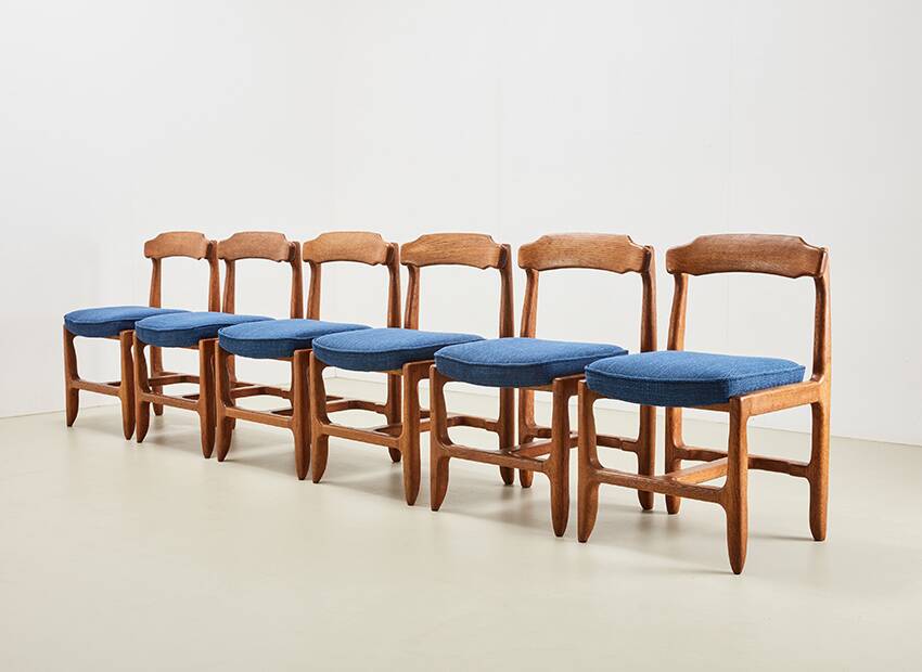 Guillerme & Chambron Set of 6 'Veronique' Dining Chairs for Votre Maison