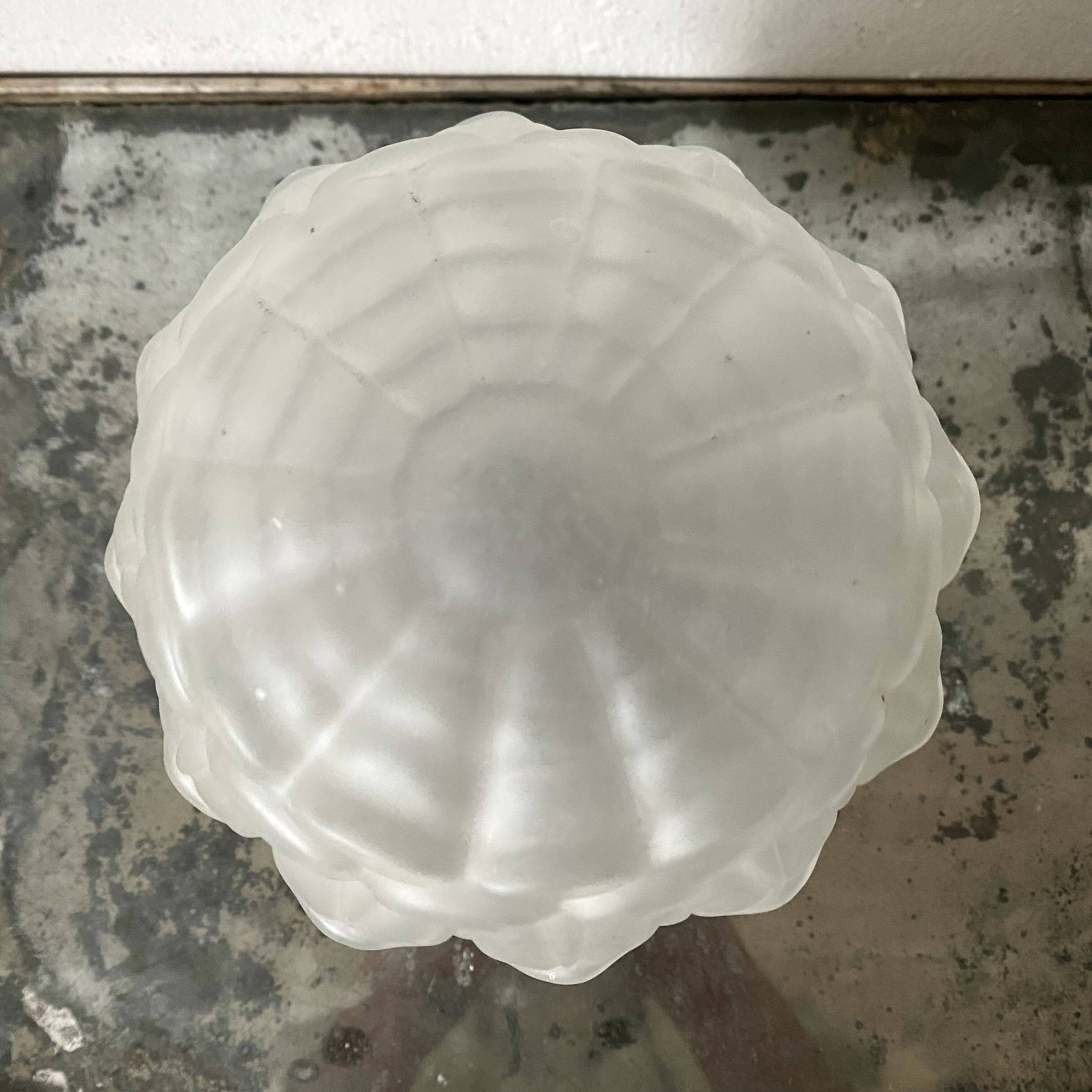 Art Deco frosted glass ball ceiling light