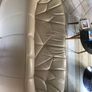 Canapé Ottoman 2 places en cuir
