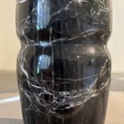 Black marble vase