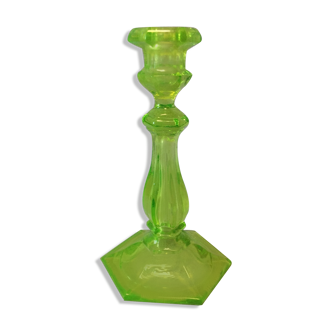 Clichy crystal chandelier green ichroid ournaline circa 1850 France