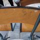Lot five vintage school chairs