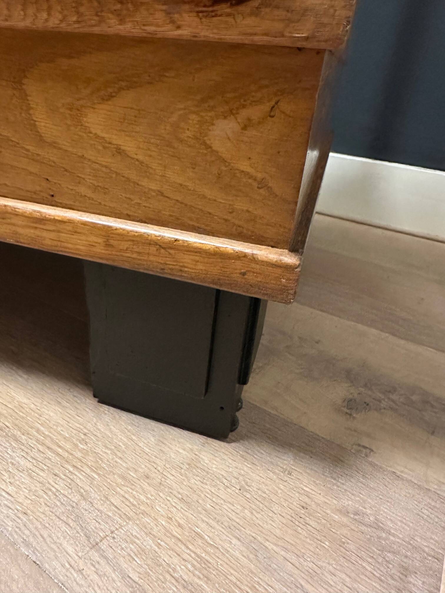 Old oak display counter with 24 drawers