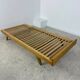 Ancienne banquette Daybed / lit réglable en bois design Holma vintage années 60