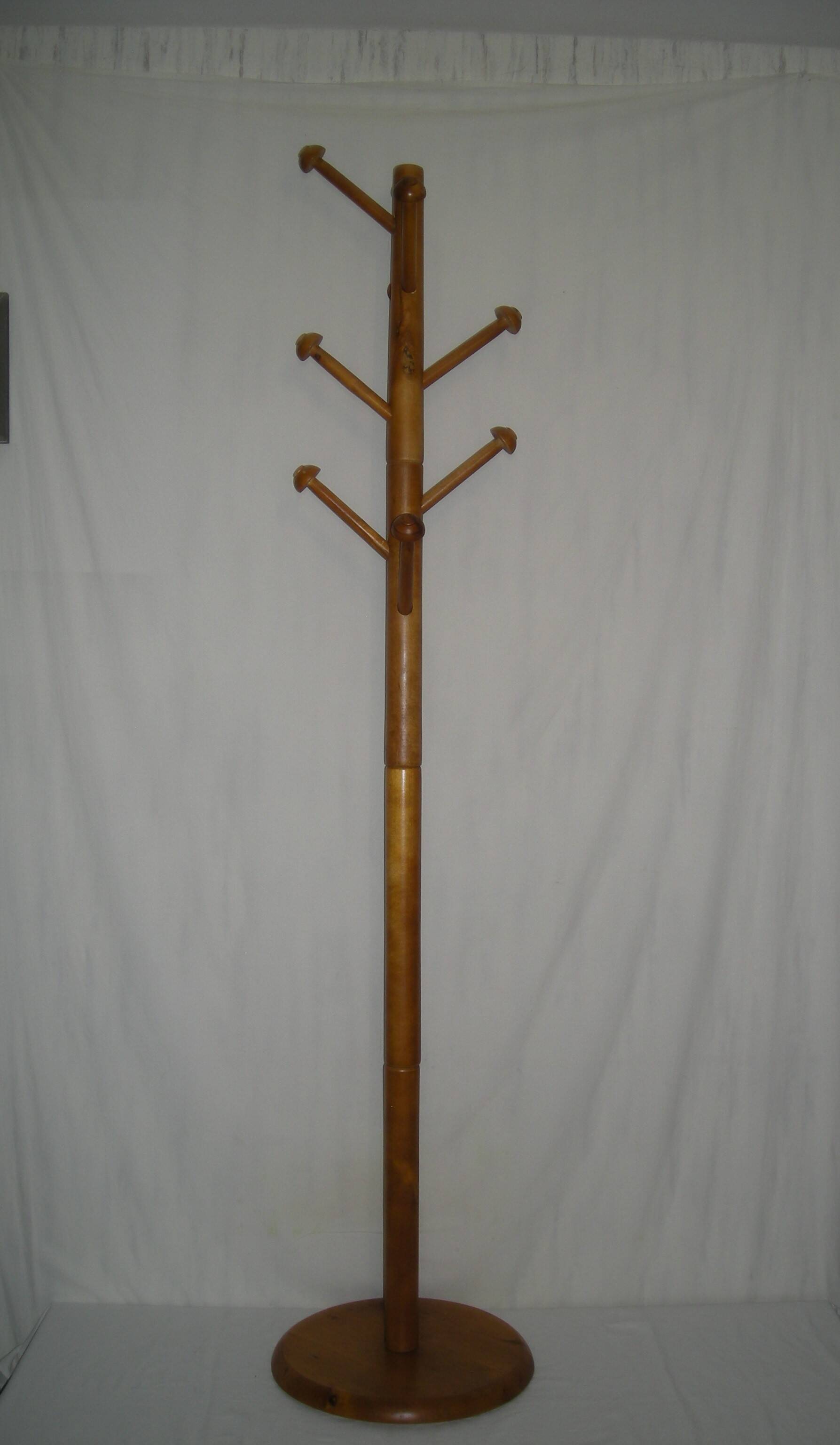 80s floor coat rack