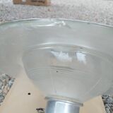 Holophane art deco glass pendant light