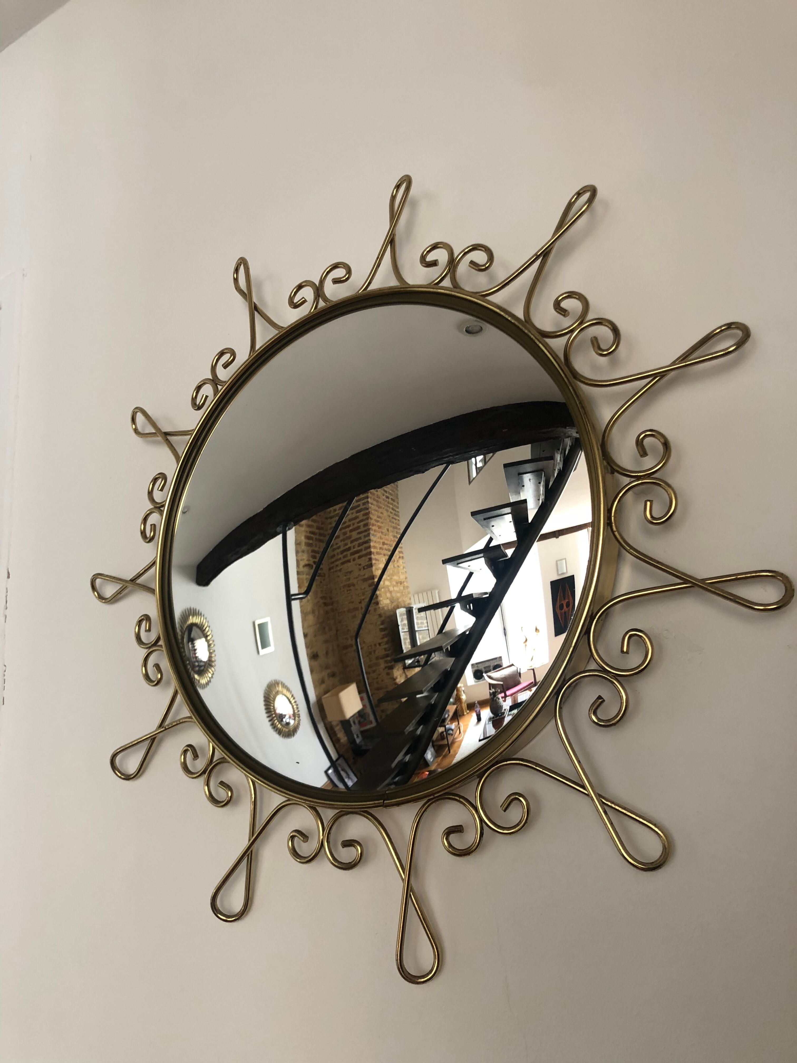 Vintage sun mirror 54x54cm