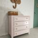 Pink art deco chest of drawers
