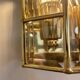 Italian brass wall lights, 1980s