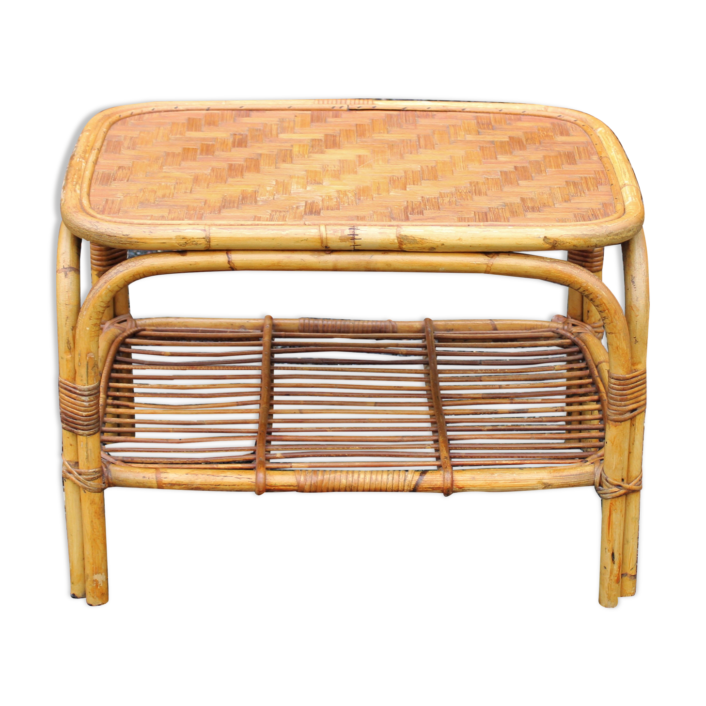Rattan coffee table