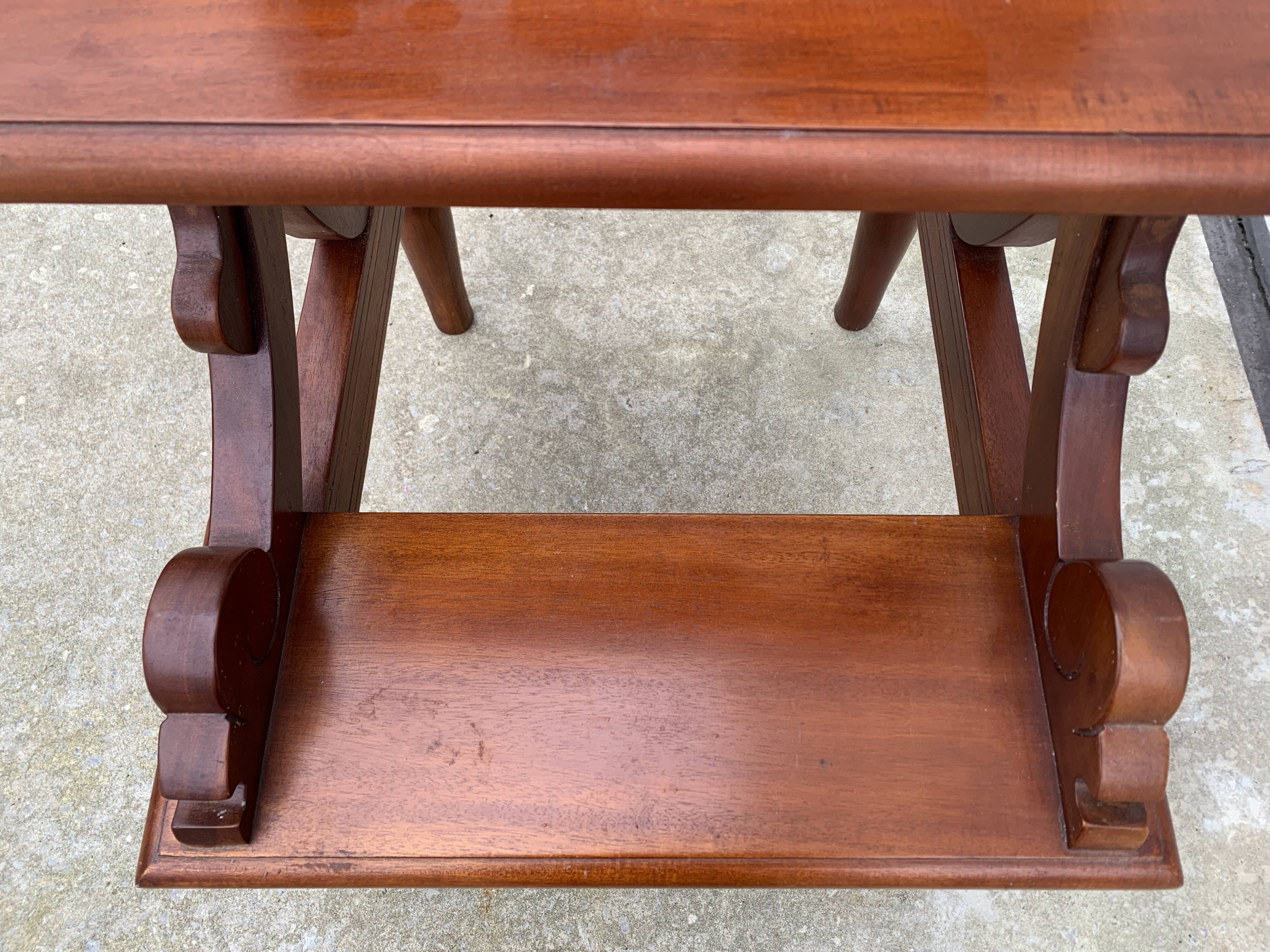 Escabeau anglais en bois XXème siècle