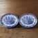 2 Plats de service ovale anglais Churchill