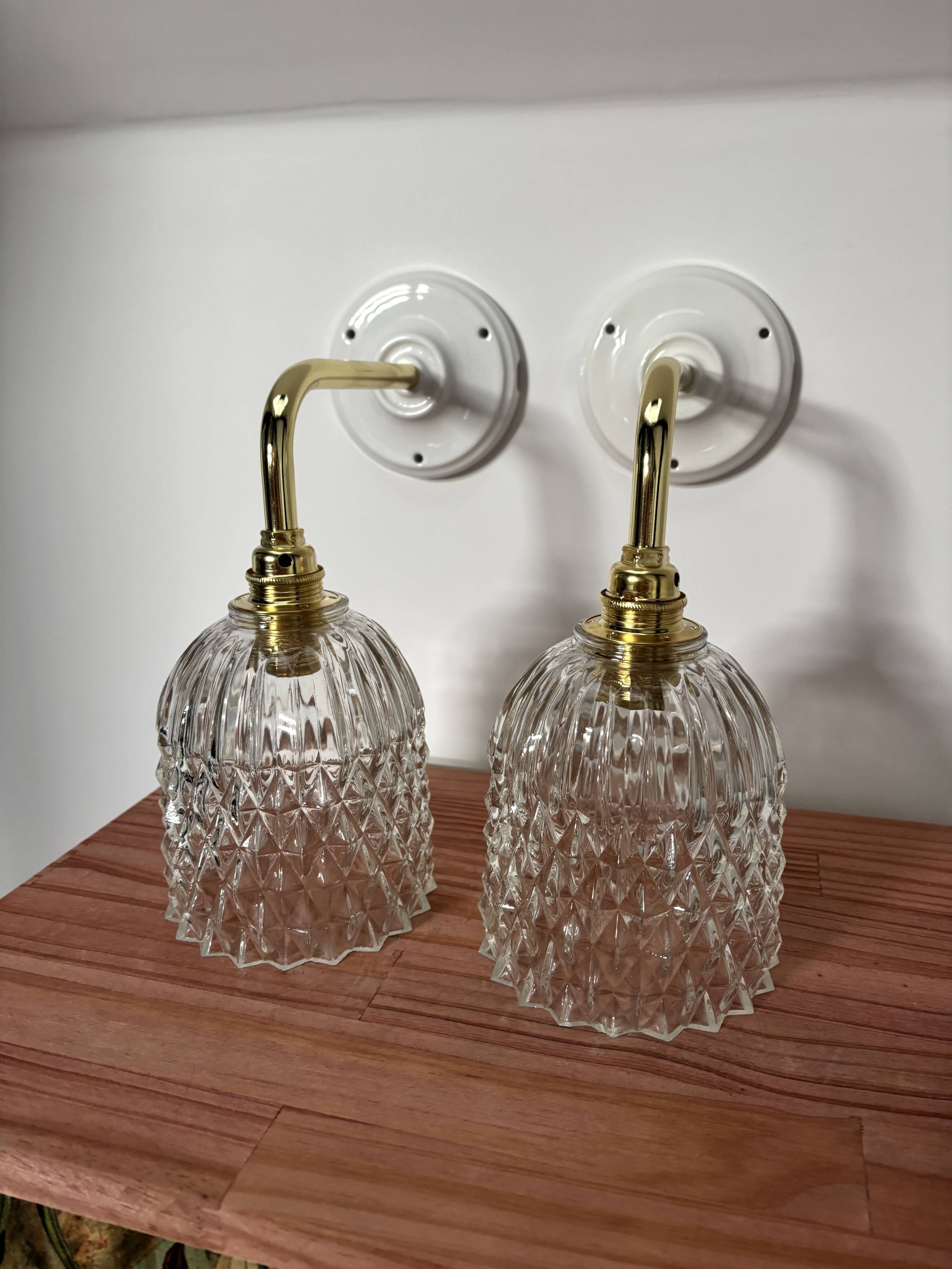 Pair of vintage wall sconces