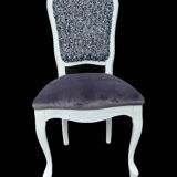 Louis XV style chair with haute couture fabric