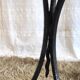 Black lacquered metal plant holder 50s/60s