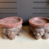Pair of African stools